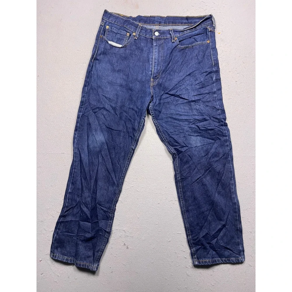 Levi's 550 Relaxed Fit Denim Blue Jeans W36 L30 Mens
